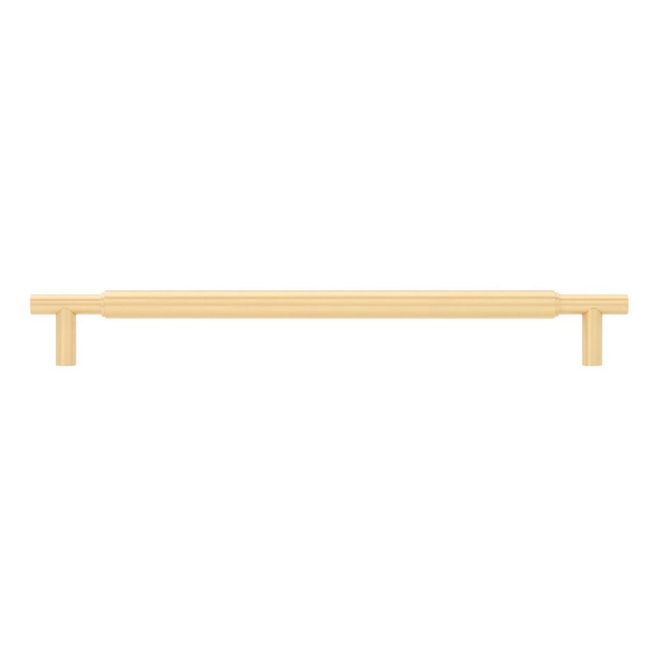 10-1/16" Colmar Solid Brass Cabinet Pull - Satin Brass, , large image number 2