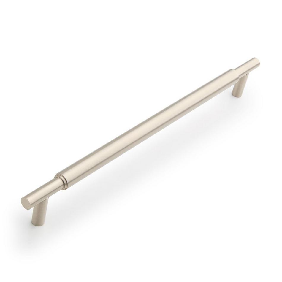 12-5/8" Colmar Solid Brass Cabinet Pull - Brushed Nickel, , large image number 0