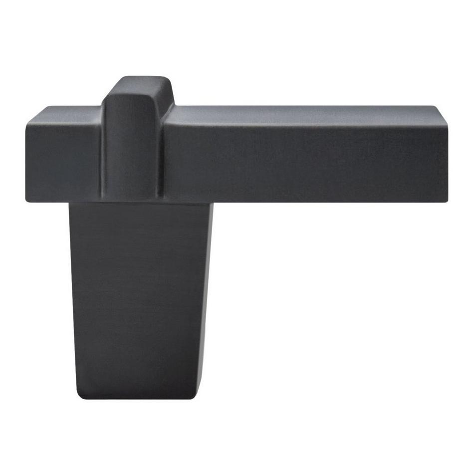 Marta Solid Brass Finger Pull - Matte Black, , large image number 2
