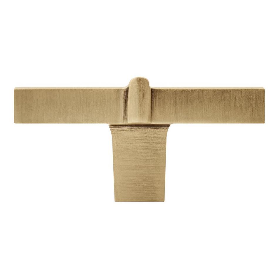 Marta Solid Brass T Knob - Antique Brass, , large image number 2