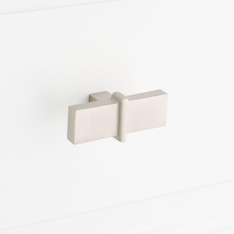 Marta Solid Brass T Knob - Brushed Nickel, , large image number 3