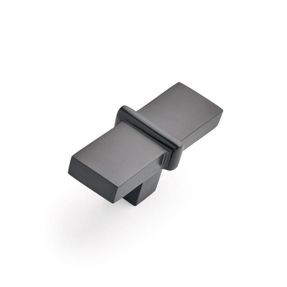 Marta Solid Brass T Knob - Matte Black, , large image number 0