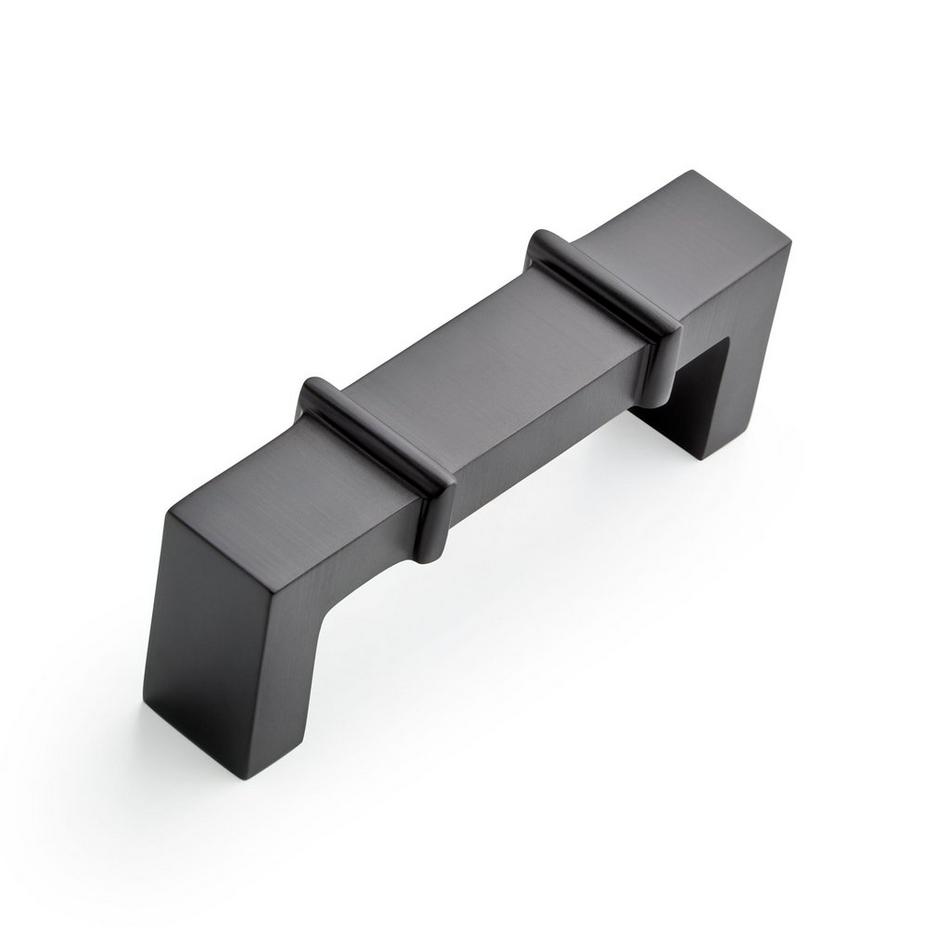 Marta Solid Brass Cabinet Pull - Matte Black - 3" Centers, , large image number 0