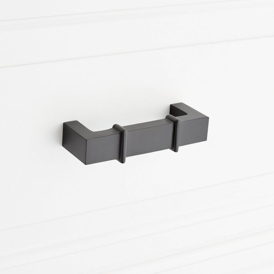 Marta Solid Brass Cabinet Pull - Matte Black - 3" Centers, , large image number 3