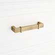 Marta Solid Brass Cabinet Pull - Antique Brass - 5-1/16" Centers, , large image number 3
