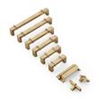 Marta Solid Brass Cabinet Pull - Antique Brass - 7-9/16" Centers, , large image number 1
