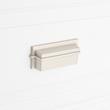 Marta Solid Brass Bin Pull - Brushed Nickel - 3" Centers, , large image number 3
