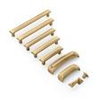 Bresnick Solid Brass Cabinet Pull - Antique Brass - 3-3/4" Centers, , large image number 1