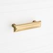 Bresnick Solid Brass Cabinet Pull - Antique Brass - 3-3/4" Centers, , large image number 3