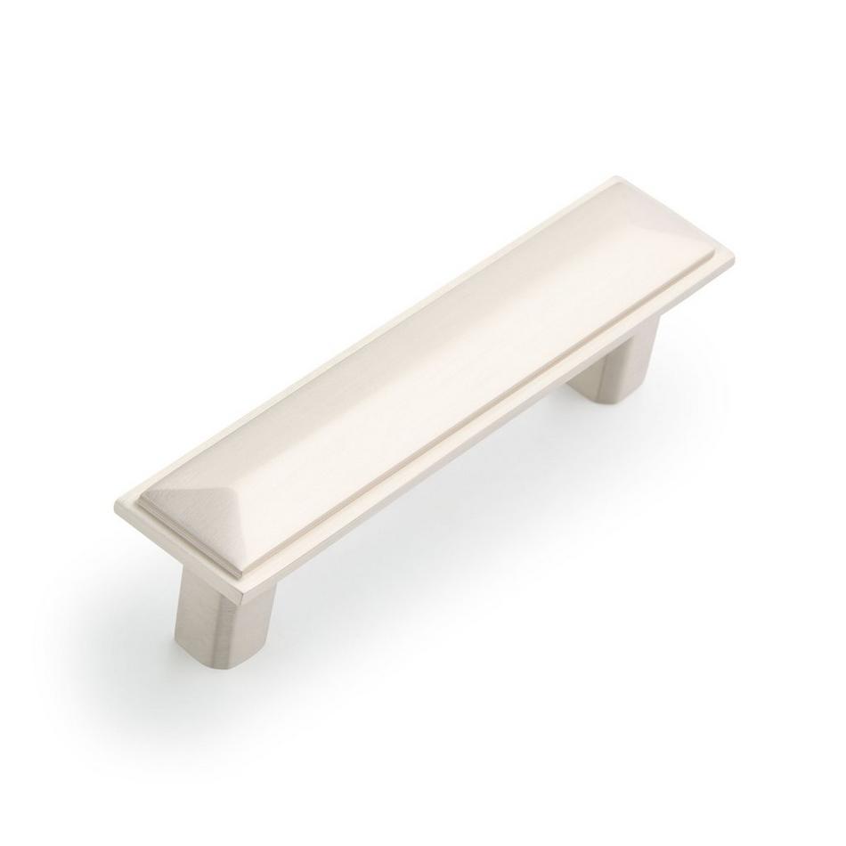 Bresnick Solid Brass Cabinet Pull - Brushed Nickel - 3-3/4" Centers, , large image number 0