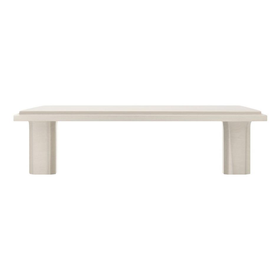 Bresnick Solid Brass Cabinet Pull - Brushed Nickel - 3-3/4" Centers, , large image number 2
