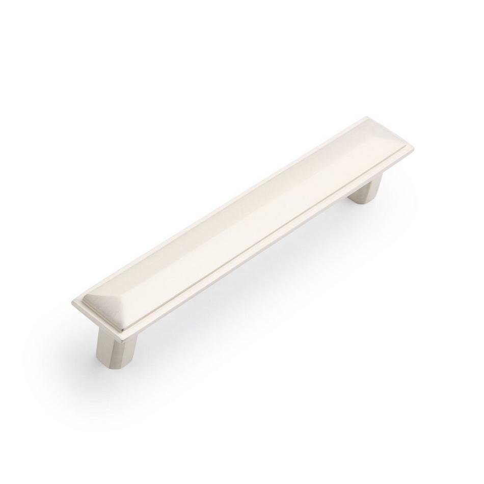 Bresnick Solid Brass Cabinet Pull - Brushed Nickel - 5-1/16" Centers, , large image number 0