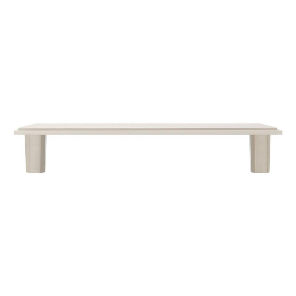 Bresnick Solid Brass Cabinet Pull - Brushed Nickel - 5-1/16" Centers, , large image number 2