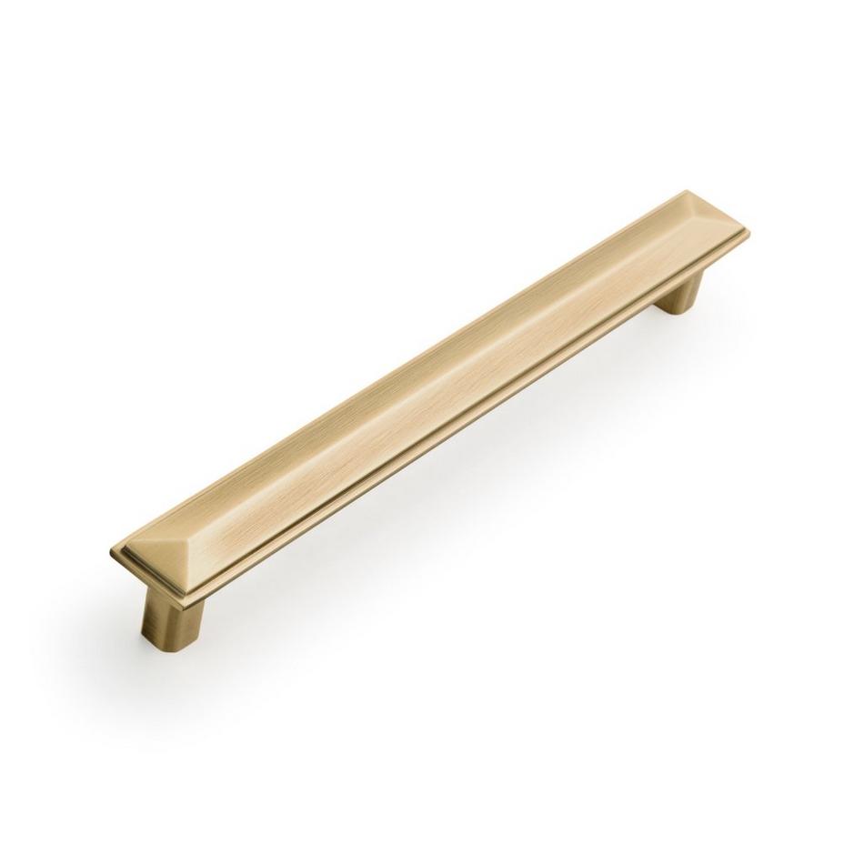 Bresnick Solid Brass Cabinet Pull - Antique Brass - 7-9/16" Centers, , large image number 0