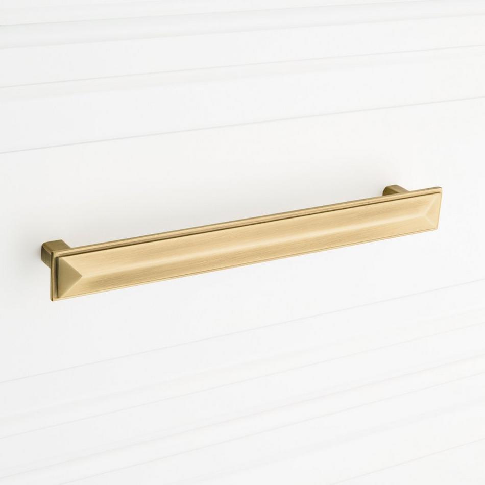 Bresnick Solid Brass Cabinet Pull - Antique Brass - 7-9/16" Centers, , large image number 3