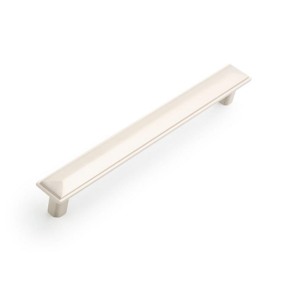 Bresnick Solid Brass Cabinet Pull - Brushed Nickel - 8-13/16" Centers, , large image number 0