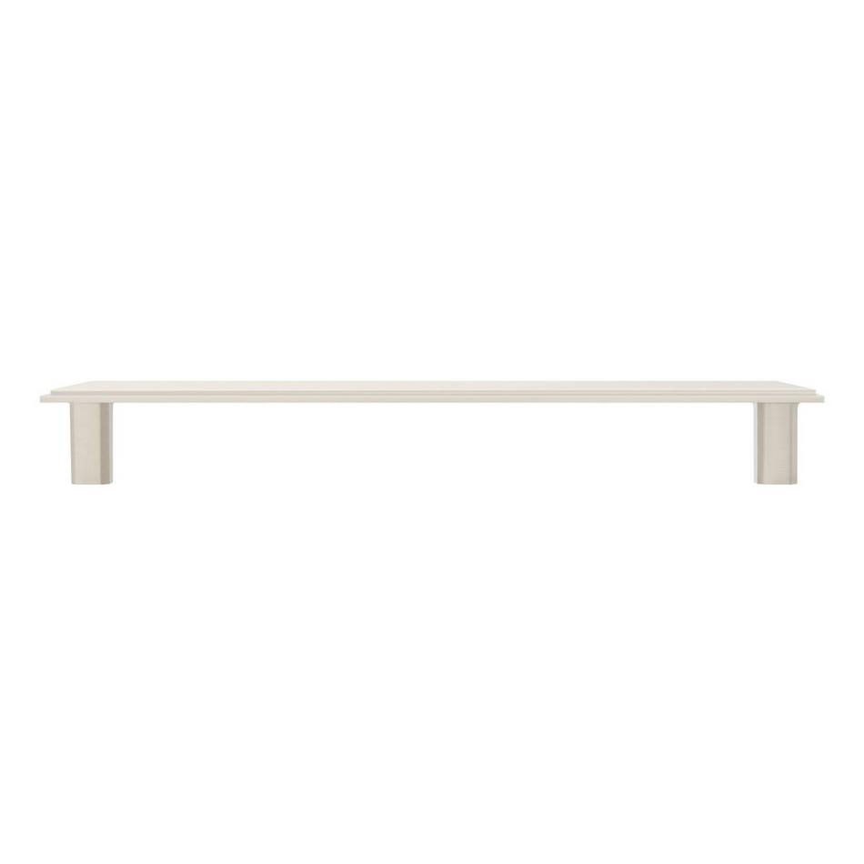 Bresnick Solid Brass Cabinet Pull - Brushed Nickel - 8-13/16" Centers, , large image number 2