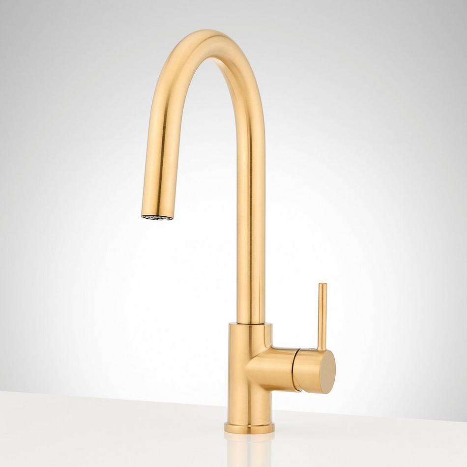 Ravenel Pull-Down Kitchen Faucet with Concealed Sprayer - Brushed Gold, , large image number 0