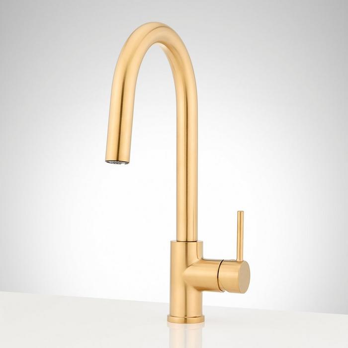 Ravenel Pull-Down Kitchen Faucet - Brushed Gold