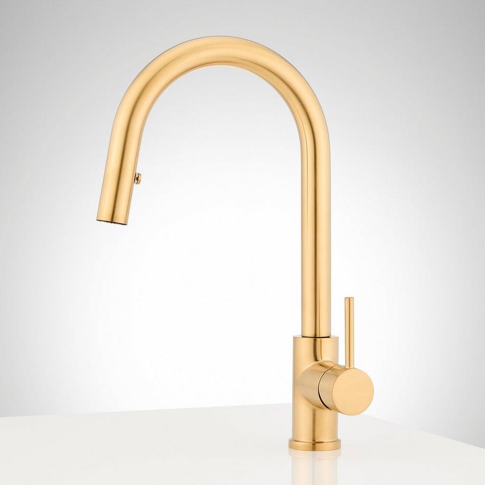 Ravenel Pull-Down Kitchen Faucet with Concealed Sprayer - Brushed Gold, , large image number 1