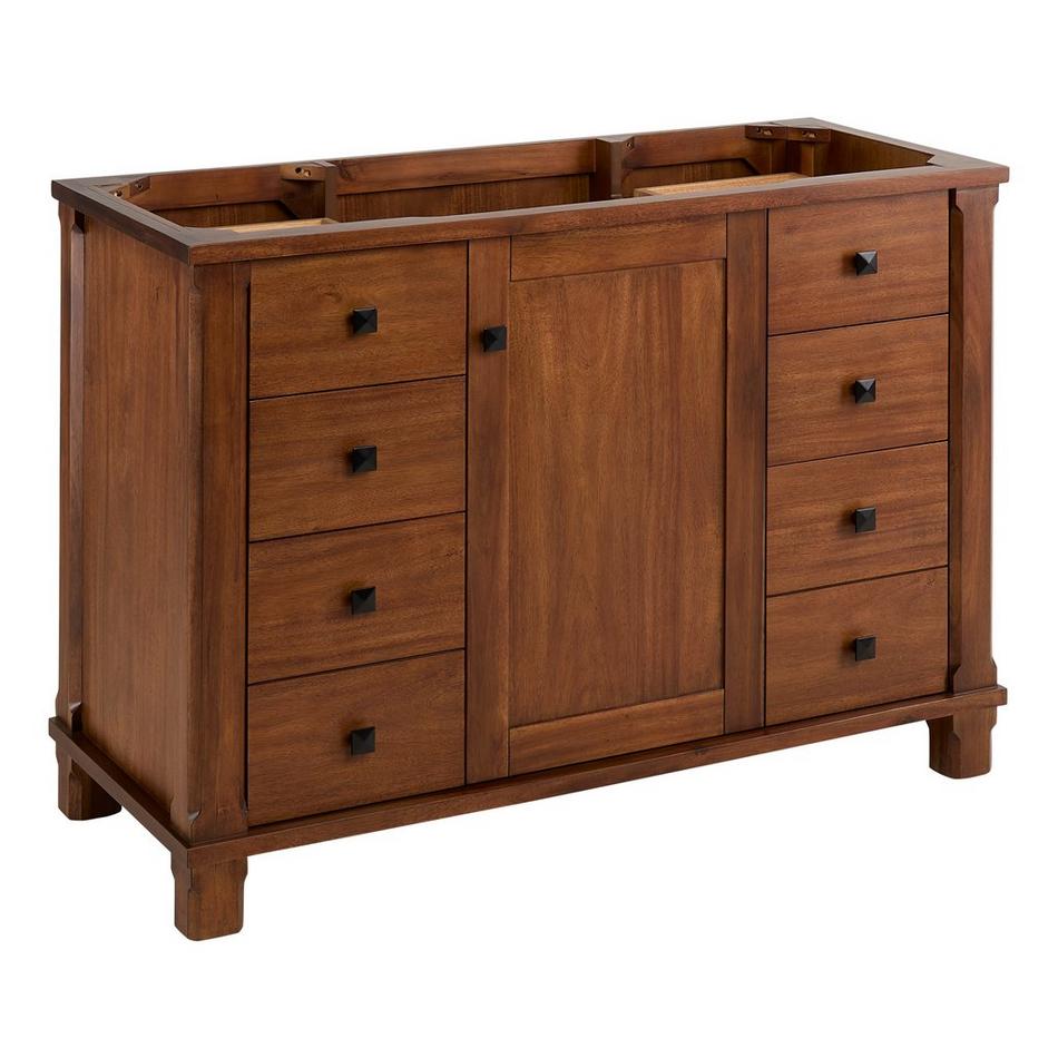 48" Theroux Vanity with Outlet - Tawny Brown - Vanity Cabinet Only, , large image number 0