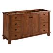 60" Theroux Single Vanity with Outlet - Tawny Brown - Vanity Cabinet Only, , large image number 0