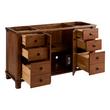 60" Theroux Single Vanity with Outlet - Tawny Brown - Vanity Cabinet Only, , large image number 1