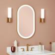Faysel Oval Lighted Mirror, , large image number 1