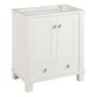 30" Theroux Vanity with Rectangular Undermount Sink - Outlet - Bright White - Carrara - No Hole, , large image number 1