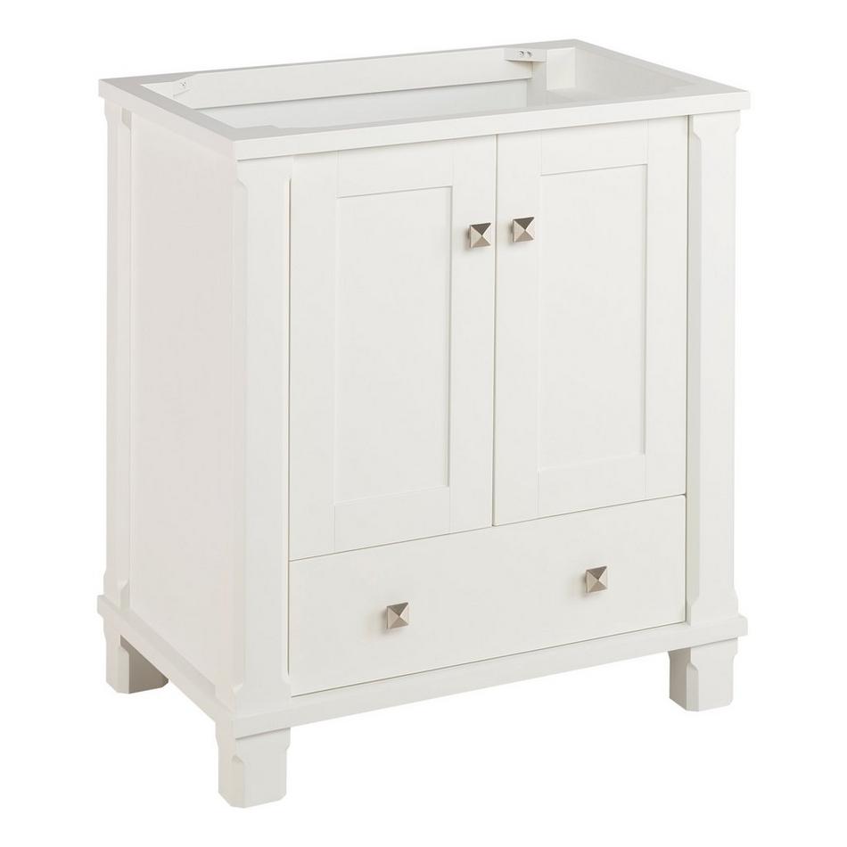 30" Theroux Vanity with Rectangular Undermount Sink - Outlet - Bright White - Carrara - No Hole, , large image number 1