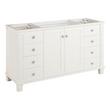 60" Theroux Single Vanity with Outlet - Bright White - Vanity Cabinet Only, , large image number 0