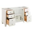 60" Theroux Single Vanity with Outlet - Bright White - Vanity Cabinet Only, , large image number 1