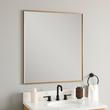 34" Kardon Rectangular Framed Mirror - Brushed Gold, , large image number 0