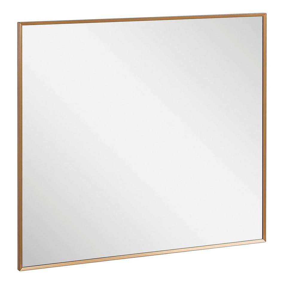 34" Kardon Rectangular Framed Mirror - Brushed Gold, , large image number 1