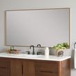 58" Kardon Rectangular Framed Mirror - Brushed Gold, , large image number 0