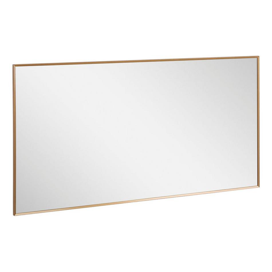 58" Kardon Rectangular Framed Mirror - Brushed Gold, , large image number 1