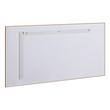 58" Kardon Rectangular Framed Mirror - Brushed Gold, , large image number 2