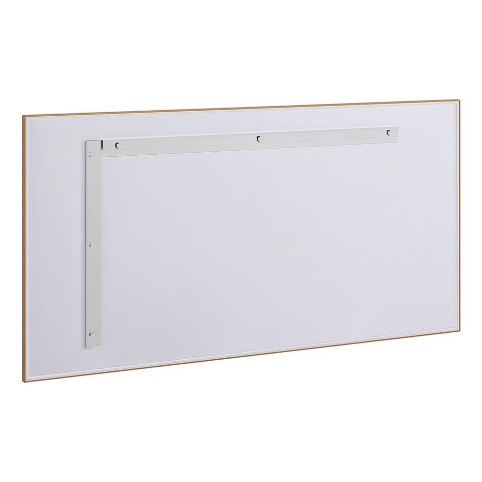 58" Kardon Rectangular Framed Mirror - Brushed Gold, , large image number 2