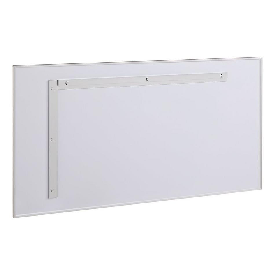 58" Kardon Rectangular Framed Mirror - Satin Nickel, , large image number 2