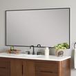 58" Kardon Rectangular Framed Mirror - Matte Black, , large image number 0