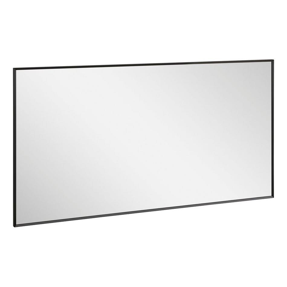 58" Kardon Rectangular Framed Mirror - Matte Black, , large image number 1