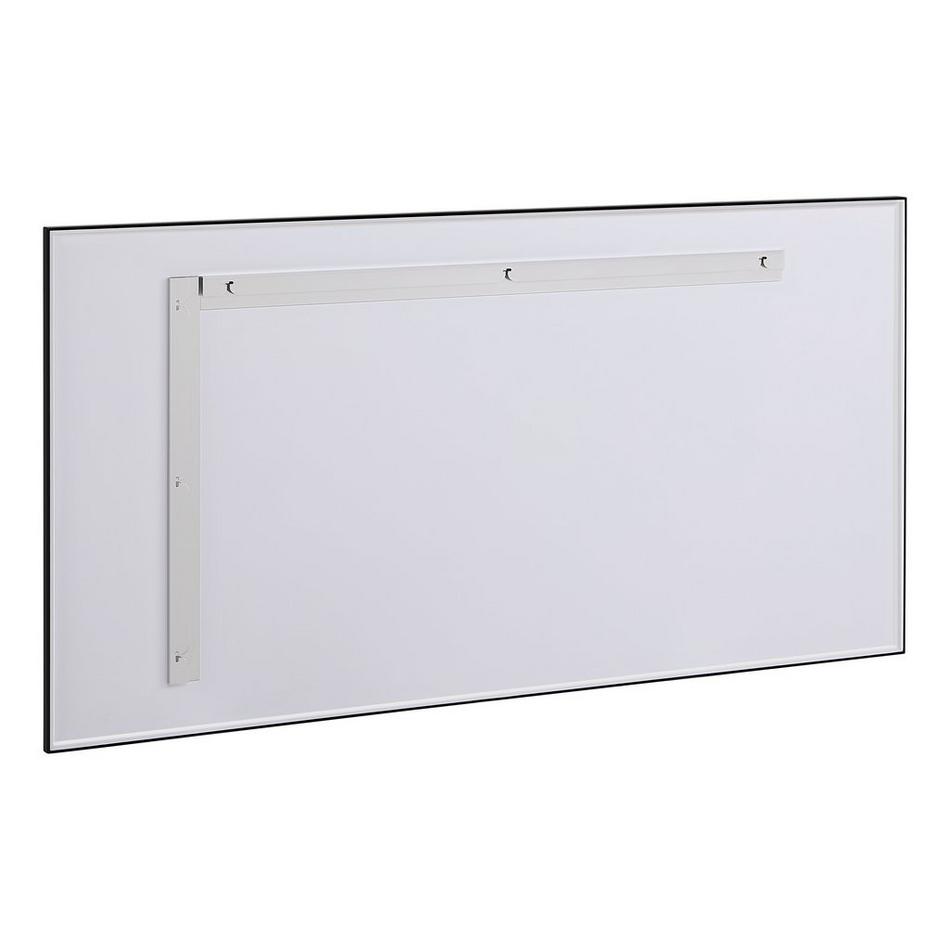 58" Kardon Rectangular Framed Mirror - Matte Black, , large image number 2