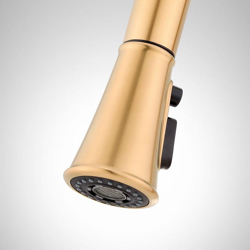 Beasley Single-Hole Pull-Down Bar Faucet - Brushed Gold, , large image number 2