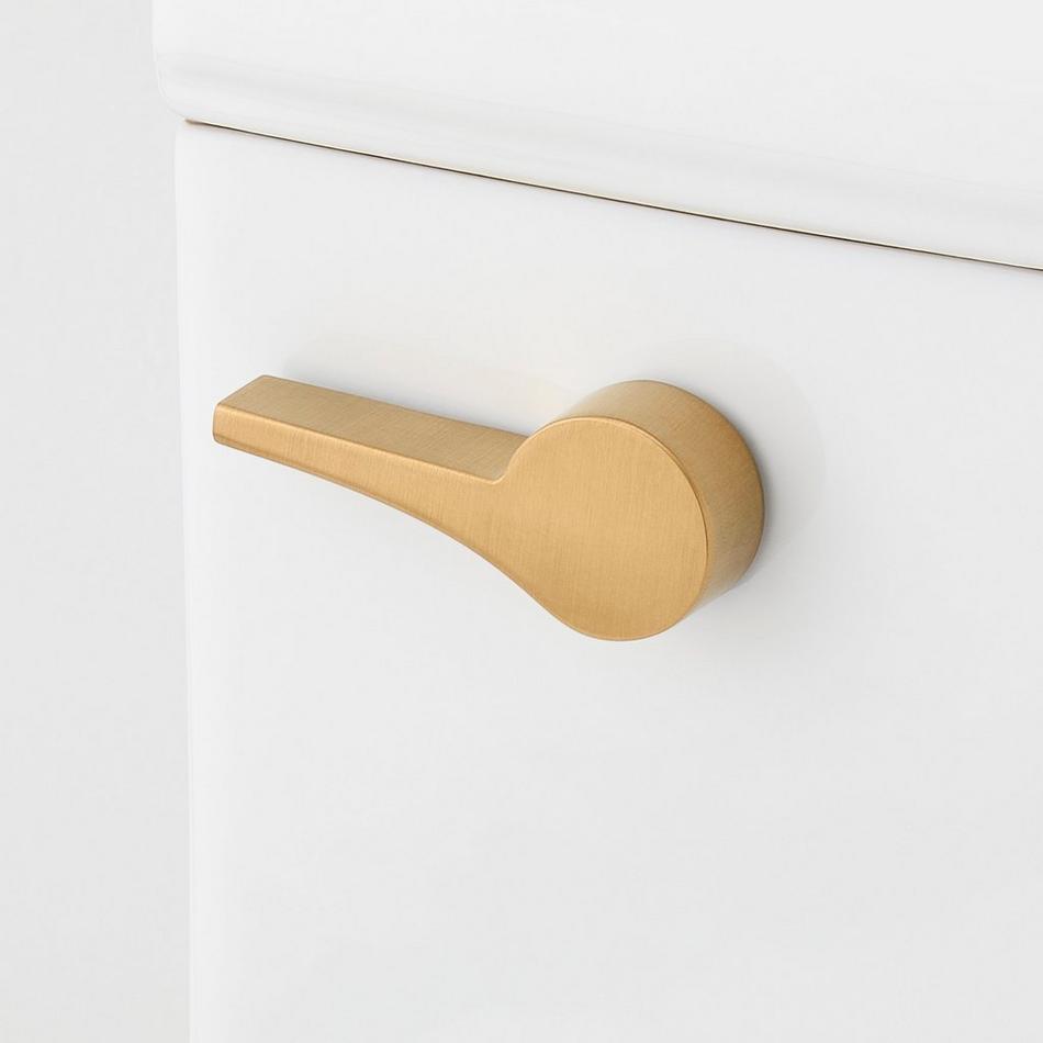 Sarasota Toilet Flush Handle - Brushed Gold, , large image number 0
