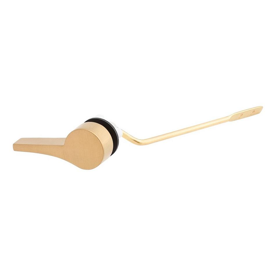 Sarasota Toilet Flush Handle - Brushed Gold, , large image number 1