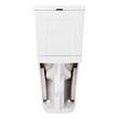 Millspring Low-Flow Two-Piece Elongated Toilet - White - Polished Nickel Handle, , large image number 4
