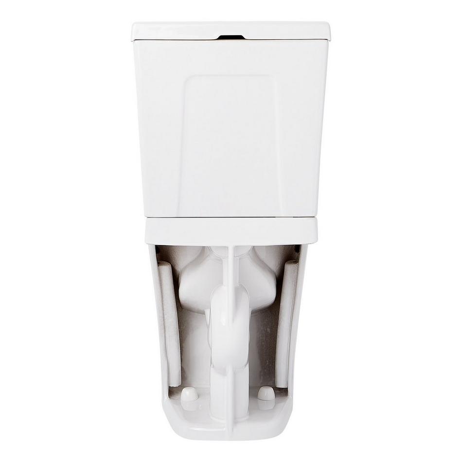 Millspring Low-Flow Two-Piece Elongated Toilet - White - Polished Nickel Handle, , large image number 4