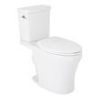 Millspring Low-Flow Two-Piece Elongated Toilet - White - Polished Nickel Handle, , large image number 1