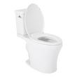 Millspring Low-Flow Two-Piece Elongated Toilet - White - Polished Nickel Handle, , large image number 2