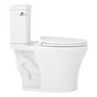 Millspring Low-Flow Two-Piece Elongated Toilet - White - Polished Nickel Handle, , large image number 3